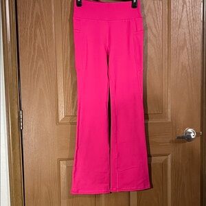 Vibrant Pink Kids Wide Leg Pants